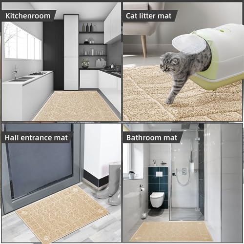Cat Litter Box Mat, 35" x 24" Large Waterproof Litter Trapping Mat - Image 6