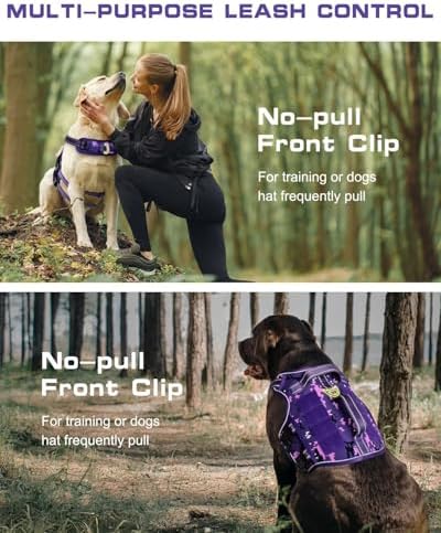 Dog Harness Medium Sized Dog, No Pull Dog Vest with Molle System - Image 3