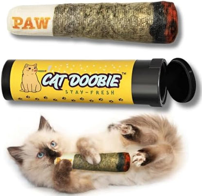 Nestpark Cat Doobie Catnip Cat Toy - Crinkle Kitten Kicker with Extra Strong Catnip - Funny Interactive Cat Toy Indoor Cat Gifts by Nestpark
