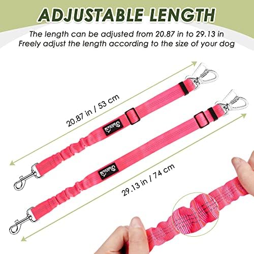 SlowTon Dog Seatbelt, 2 Pack Adjustable Heavy Duty Dog Safety Seat Belt - Image 5