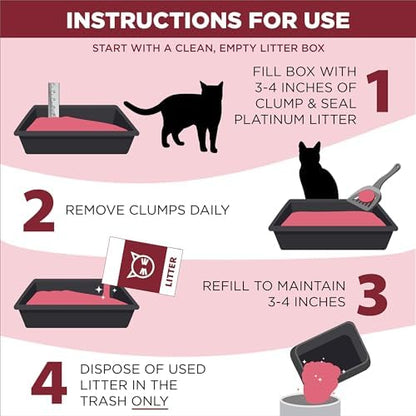ARM & HAMMER Clump & Seal Platinum Clumping Cat Litter, Exclusive, 27.5 Lbs - Image 6