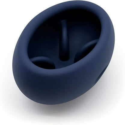 2-in-1 Dog Enrichment Toy & Slow Feeder - Interactive Freeze Licking Bowl and Treat Dispenser for Dogs, Relieves Boredom and Anxiety, Navy Blue