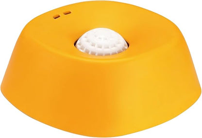 Dog Licking Toy, Slow Feeder Dog Bowls for Medium Large Breeds, Anti-Slip Dog Lick Bowl for 3/4 Cup Yogurt, Bone Broth, and Other Liquid Treat, Licking Bowl for Dietary Supplement (Yellow)