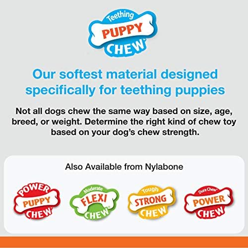 Nylabone Ring Bone Chew Toy for Puppies, Puppy Teething Toys, Puppy Enrichment Toys, Chicken Flavor, X-Small Dogs - Up to 15 lbs, 1 Count (Pack of 2) - Image 2