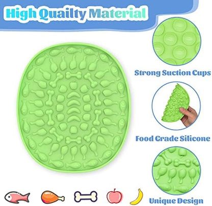 Lick Mat for Dogs & Cats, 3-Pack Slow Feeder Lick Pad with Suction Cups, Anxiety Relief, BPA Free, Dishwasher Safe - Image 3