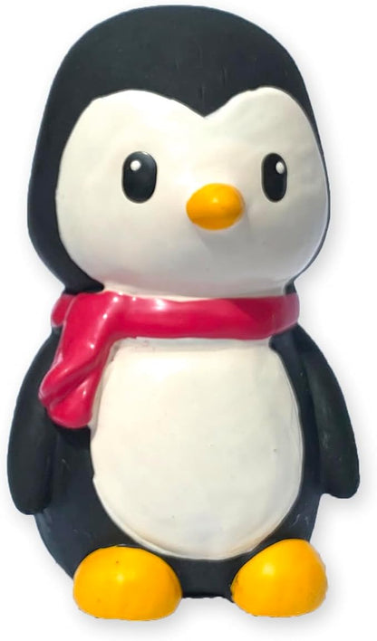 WantChew Latex Dog Squeaky Chew Toy Chrismas Series (Black Penguin)