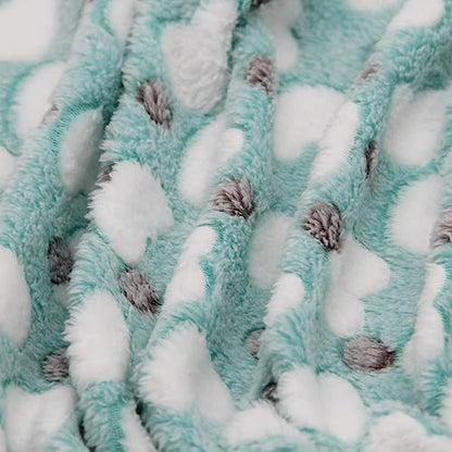 1 Pack 3 Puppy Blankets Super Soft Warm Sleep Mat Love Print Blanket Fluffy Fleece Pet Blanket Flannel Throw Dog Blankets for Small Dogs Puppy Dogs Fluffy Cats,Mix Love-Large(40"x30") - Image 6