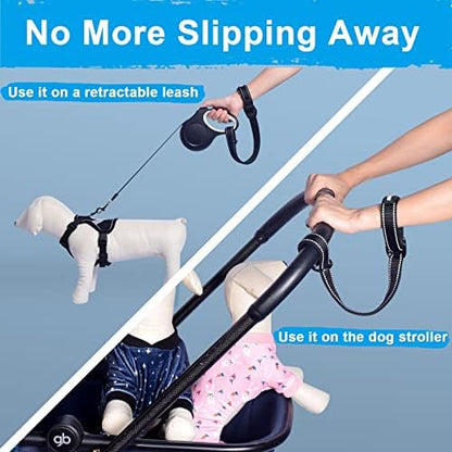 PetBonus 2-Pack Short Dog Leash, Safety Wrist Strap for Retractable Leash - Image 6