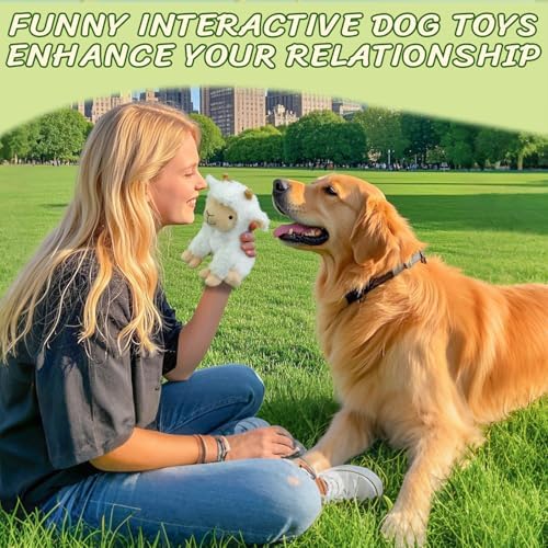 Squeaky Stuffed Dog Toys, Chew Sheep for Large Medium Small Breeds - Image 6