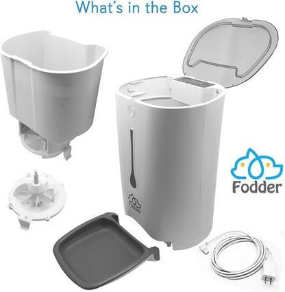7L Smart Automatic Pet Feeder - Electronic Digital Dry Food Storage Meal Dispenser w/Built-in Microphone, Voice Recorder, Optional Battery, Timer Programmable to Feed Cat and Dog - SereneLife SLAPF30