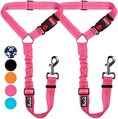 Lukovee Dog Car Seat Belt, 2 Pack, Headrest Restraint by Lukovee