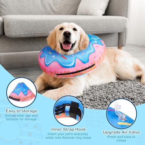 SCENEREAL Dog Donut Collar Alternative After Surgery for Large Medium Dogs - Image 6