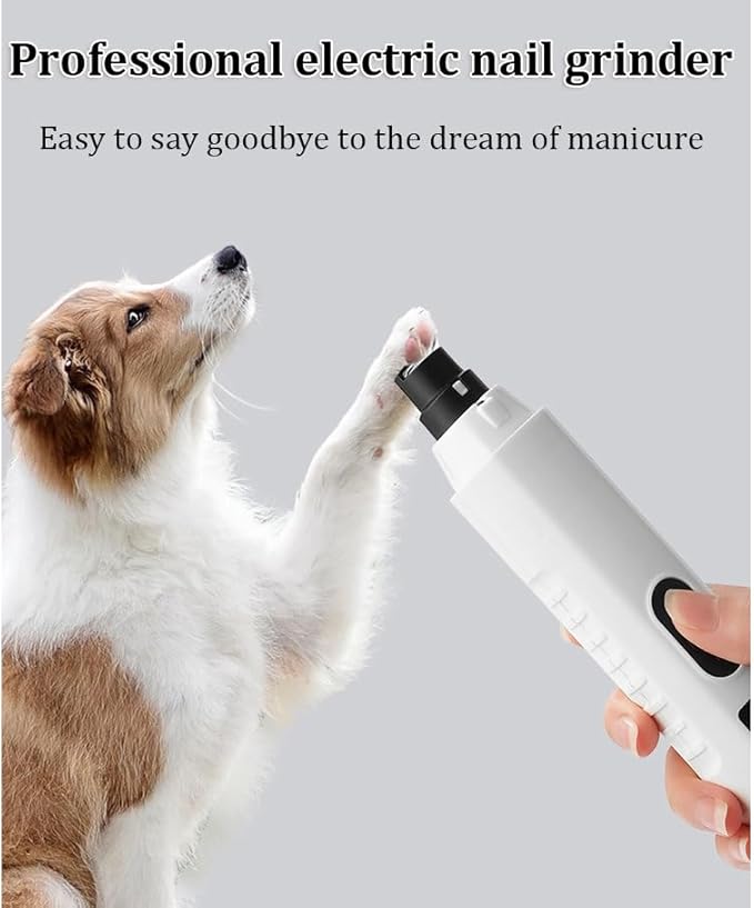 Silent Groom Pro, Nail Trimmer with LED Light & 5 Speeds,Quick USB Charge,Electric Rechargeable Pet Nail Trimmer for Small Medium Large Dogs & Cats