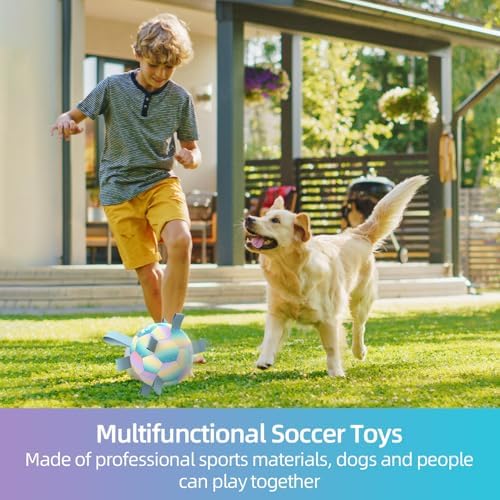 QDAN Herding Ball for Dogs, Soccer Interactive Toys for Large Dogs, 8 Inch - Image 2