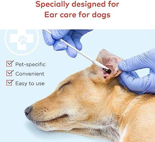 ARCA PET Cotton Swabs for Dogs and Cats - Cat & Dog Ear Cleaner Long Cotton Swab - Extra Long Stick, Cat & Dog Ear Cleaning Kit for Puppies and Pets, Multipurpose Pet Cotton Swabs for Ears (100 Buds) - Image 2