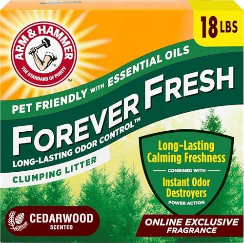 ARM & HAMMER Forever Fresh Cat Litter Cedarwood, MultiCat, 18lbs by ARMHAMMER