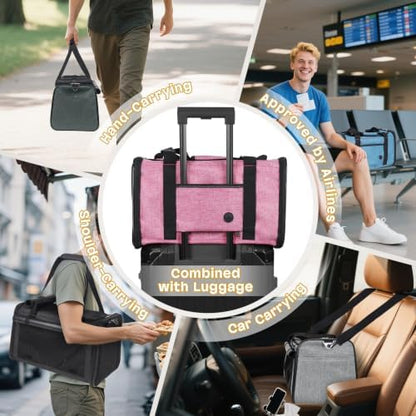YUDODO 25lbs Cat Carrier Lightproof Soft Sided Pet Carrier for Large Cat - Image 6