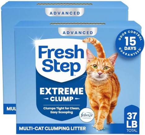Fresh Step Advanced Extreme Clump Multi Cat Clumping Litter, 18.5 lb., 2 Pk by FreshStep