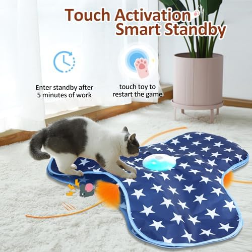 Sofolor Interactive Cat Toy Rechargeable, Cat Exercise Toys for Indoor Cats - Image 3