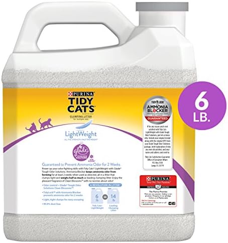 Purina Tidy Cats Light Weight, Low Dust, Clumping Cat Litter, LightWeight Glade Clean Blossoms Multi Cat Litter - 6 lb. Jug - Image 2