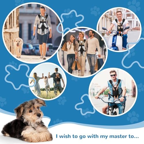 YUDODO Pet Dog Carrier Backpack Adjustable Front Carrier for Small Dog Cat - Image 4