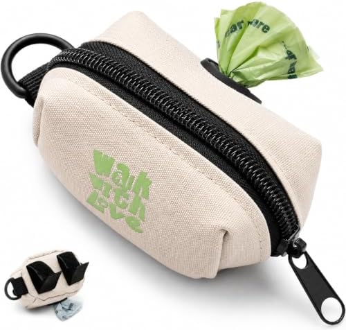 Dog Waste Bag Dispenser, Poop Bag Holders for Leashes, Beige by Komashr
