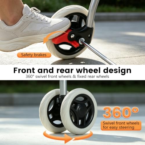 BestPet Foldable Pet Stroller for Small/Medium Dogs and Cats Up to 33 lbs - Image 5