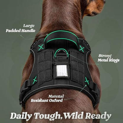rabbitgoo Tactical Dog Harness for Large Dogs, No Pull Service Pet Vest - Image 6