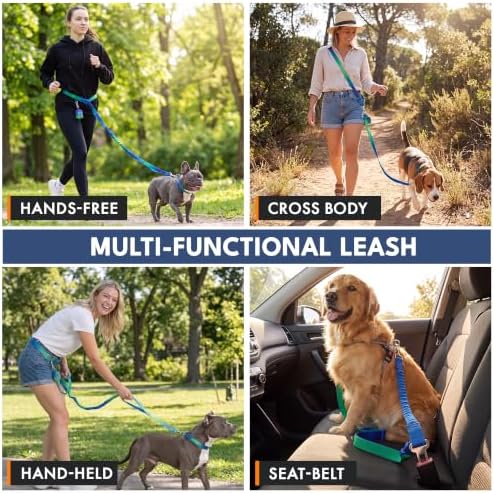 Spark Paws Hands Free Dog Leash - Bungee Waist Belt for Running & Walking - Image 3