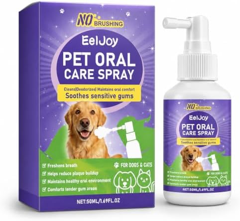 Pet Oral Care Spray, Cat & Dog Breath Freshener Spray, No Brushing by Unknown
