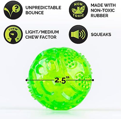 Hyper Pet DuraSqueak Dog Ball Toy, Interactive Dog Toys that Float and Squeaks for Playing, Fetching and Retrieving-Great Alternative to Traditional Tennis Balls Green 2.5 Inch - Image 7