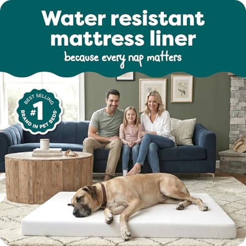 Furhaven Dog Bed Liner Water-Resistant Foam Mattress Protector Cover - White, Jumbo Plus - Image 2