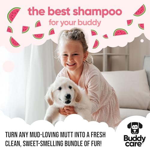Watermelon Dog Shampoo by Buddycare | Dry Skin & Itchy Skin Relief for Smelly Dogs | Deep Cleansing Shampoo for Dogs Puppy Sensitive Skin | Dog Shampoo & Conditioner | with Aloe & Vitamin B5 (16.90oz) - Image 7