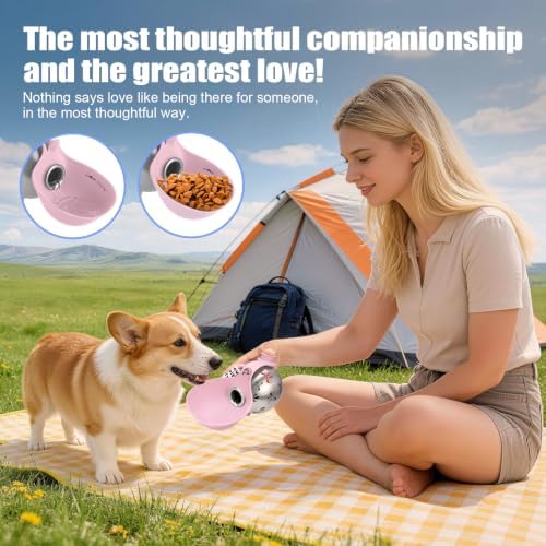 Portable Dog Water Bottle 10oz Stainless Steel Travel Bowl - Image 5