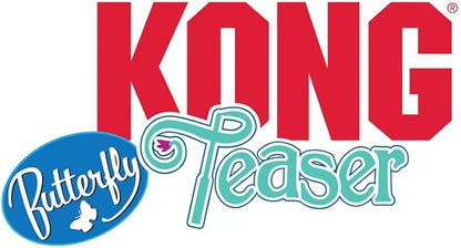 KONG Cat Teaser Wand Toy - Encourages Pouncing & Batting (Butterfly)