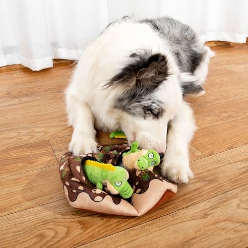 Hollypet Squeaky Hide and Seek Dog Toys for Small and Medium, Crocodile - Image 7