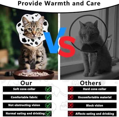 Soft Adjustable Cat Cone Collar, Comfortable Cat Recovery Collar - Image 6