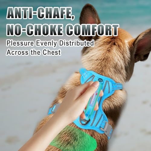 BARKBAY Dog Harness for Small Sized Dog No Pull Dog Vest ID Tag Pocket - Image 4