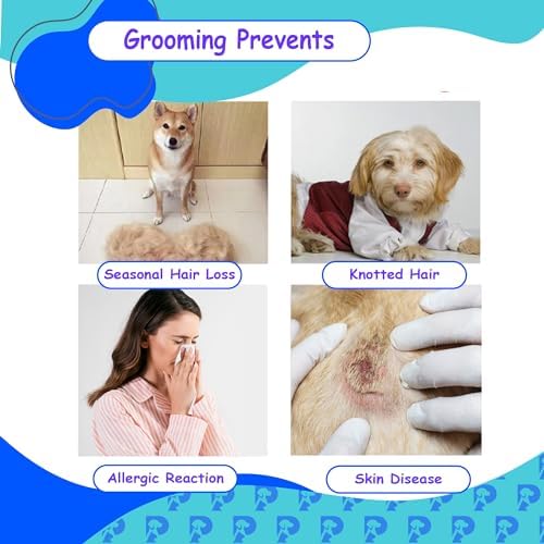Double-Sided Pet Grooming Tool Undercoat Rake for Dogs and Cats - Professional Dematting Brush, Shedding Comb, Mat Remover, Deshedding, Safe Detangler, Fur Maintenance, Long-Haired Pets - Image 5