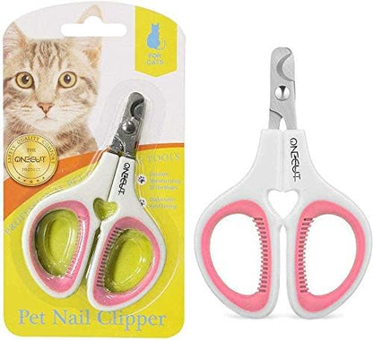 Pet Nail Clippers, Cat & Kitten Claw Nail Clipper Safe Sharp Trimmer by OneCut