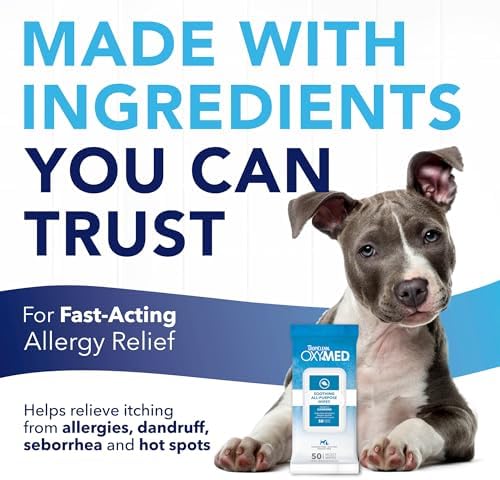TropiClean OxyMed Soothing All Purpose Cat & Dog Wipes, 50ct - Image 3