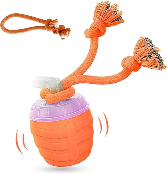 Interactive Dog Toys, Moving Interactive Dog Ball with Touch Activated, Automatic Rolling Ball Toys for Puppy/Medium Dogs, Squeaky Dogs Toy Active Rolling Wicked Balls for Daily Training (orange)