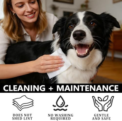 Dog Wipes for Cleaning & Deodorizing - 2 Packs of 80 Dog Wipes Each - Unscented Pet Wipes for Paws, Butt & Body - Grooming Wipes for Puppies & Adult Dogs - Gentle on Skin - Image 5