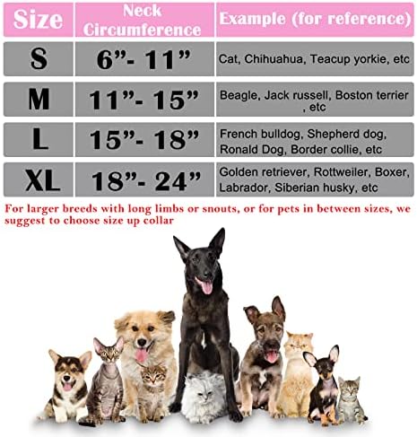 Inflatable Dog Cone Collar for After Surgery, Doggie Neck Blow up Donut Recovery ECollar, Soft Adjustable Dog Cone for Small Medium Large Dogs and Cats - Image 2