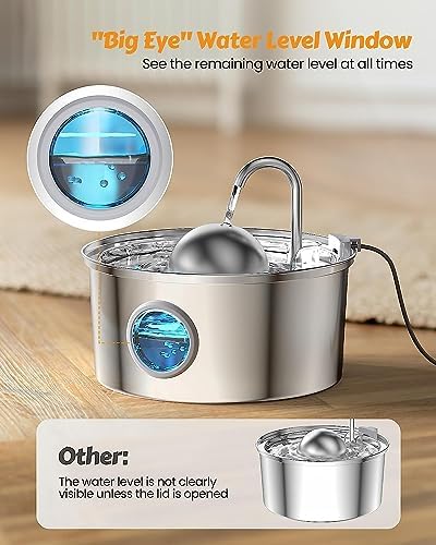 AONBOY Cat Water Fountain with 8 Filters + 8 Sponge Filters - Image 2