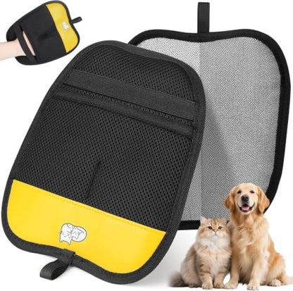 Pet Hair Removal Glove for Dogs & Cats, Sankell Upgraded Reusable Electrostatic Pet Hair Remover Glove, Magic Brush Mitt Tool for Couch, Furniture, Bed, Clothing, Carpet, Car Seat by Sankell