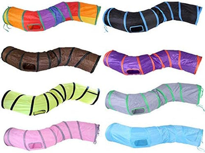 iCAGY Cat Tunnel Toys for Indoor Cats Kittens Rabbits, Pet Toy Play Tunnels - Image 7