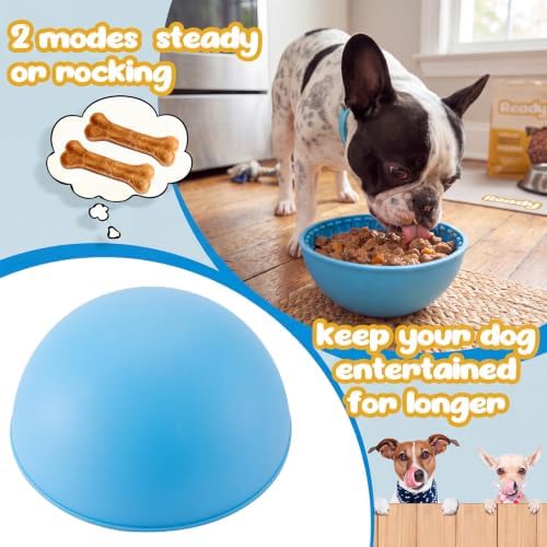 Patelai 2 Pcs Dog Lick Bowl, Slow Feeder Bowl for Dogs, Blue, Orange, Bone - Image 4