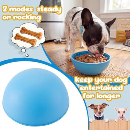Patelai 2 Pcs Dog Lick Bowl, Slow Feeder Bowl for Dogs, Blue, Orange, Bone - Image 4