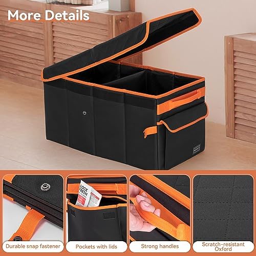 PETSFIT Back Seat Extender for Dogs, Dog Car Seat Extender with Storage, Collapsible Large Dog Car Seat for Dogs Up to 90 LBS (Black) - Image 5
